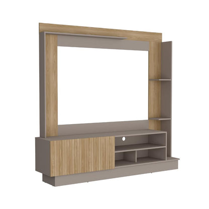 Estante Tv 70" Doha, Taupe Y Fresno