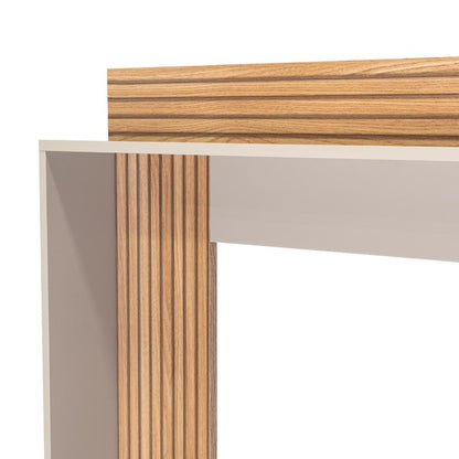 Rack Para Tv 70" Doha, Cocoa y Miel, Con Variedad de Entrepaños