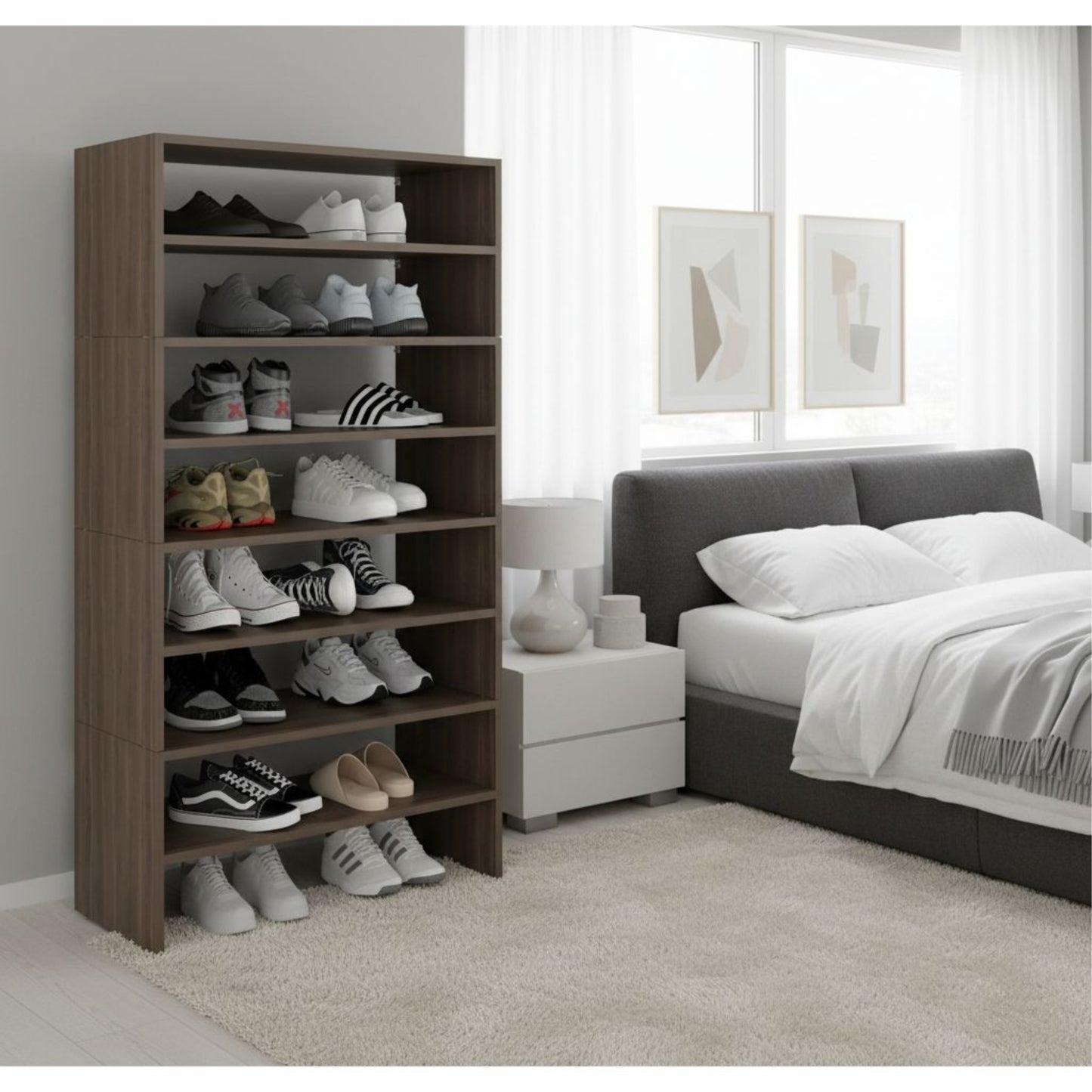 Modulo Zapatero Z-72 Apilable Ocho Niveles, Milan