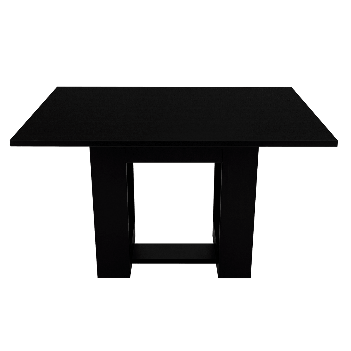 Mesa de Comedor Volterra, Wengue y Negro, con amplia superficie 120 (vista 7)