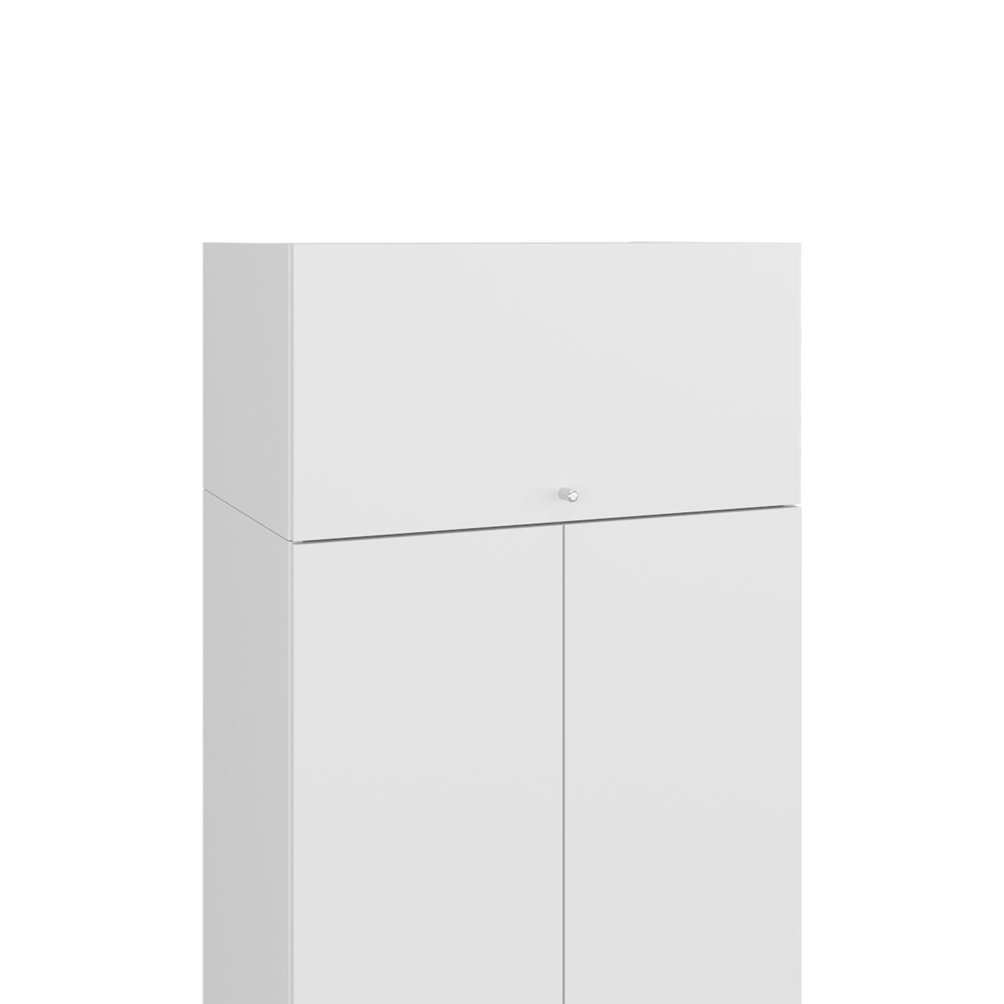 Combo Closet H-200 Cuatro Puertas, Almacenamiento, Optimizacion, Color Blanco
