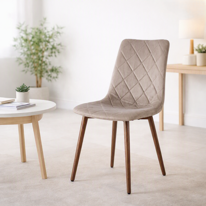 Silla de Comedor Sorrento, Café Claro, con Espaldar y Diseño Moderno