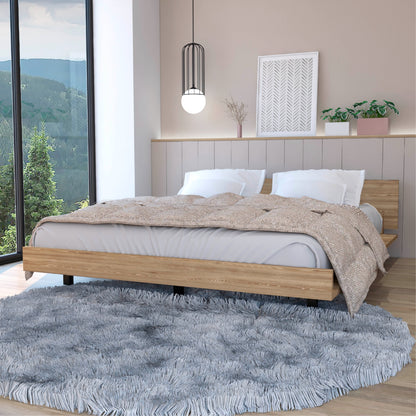Base De Cama Dos Plazas, FM Furniture 001C, Cafe Claro