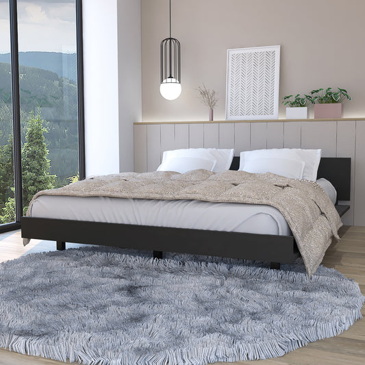Base De Cama Dos Plazas, FM Furniture 001N, Negro