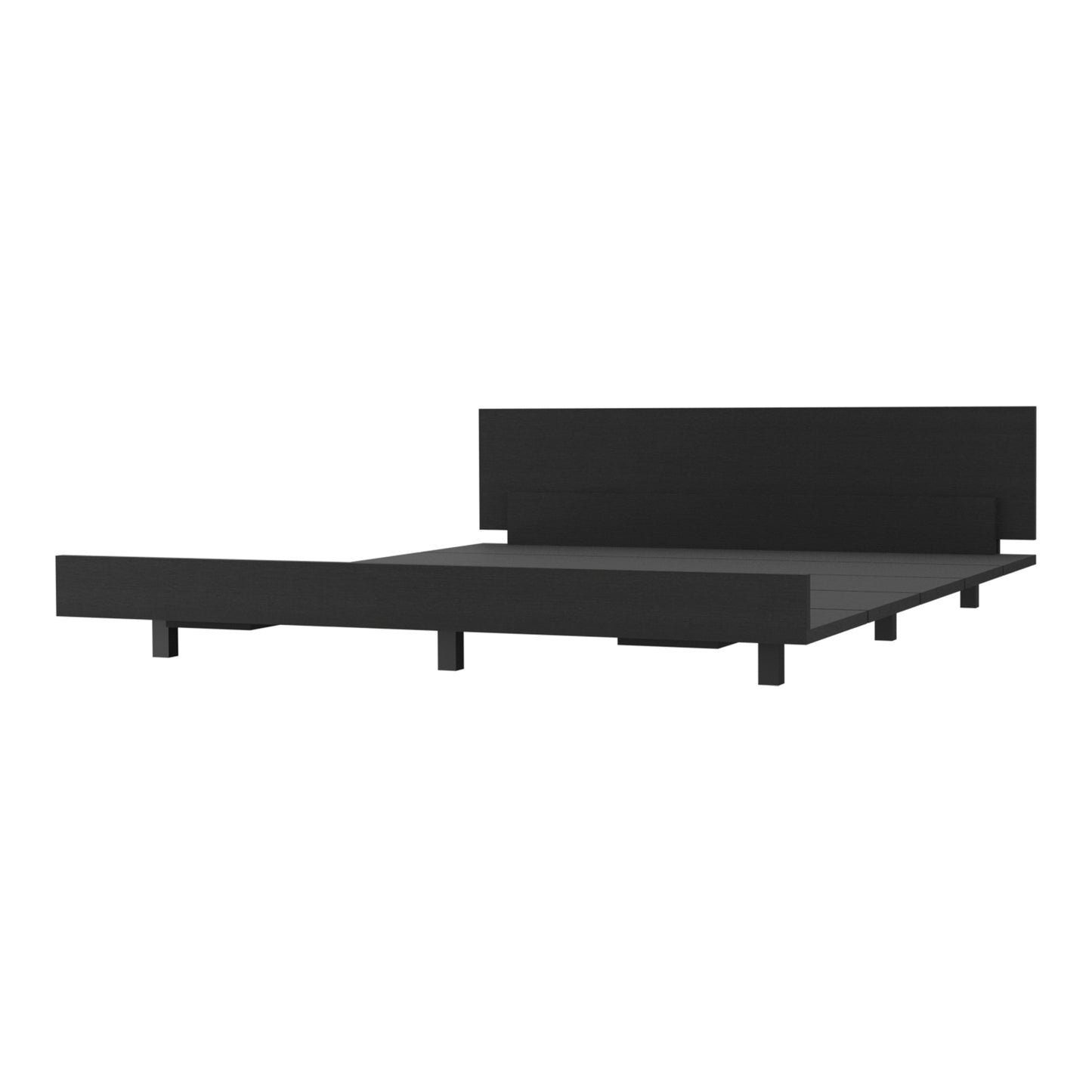Base De Cama Dos Plazas, FM Furniture 001N, Negro