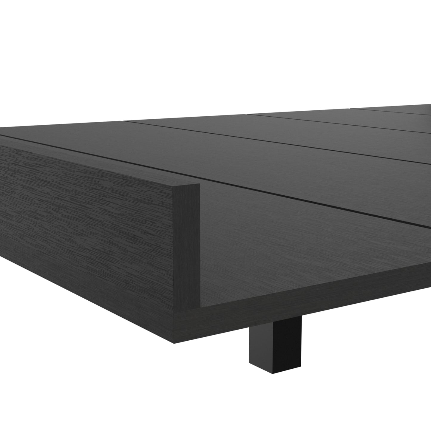 Base De Cama Dos Plazas, FM Furniture 001N, Negro