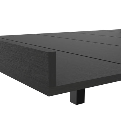 Base De Cama Dos Plazas, FM Furniture 001N, Negro