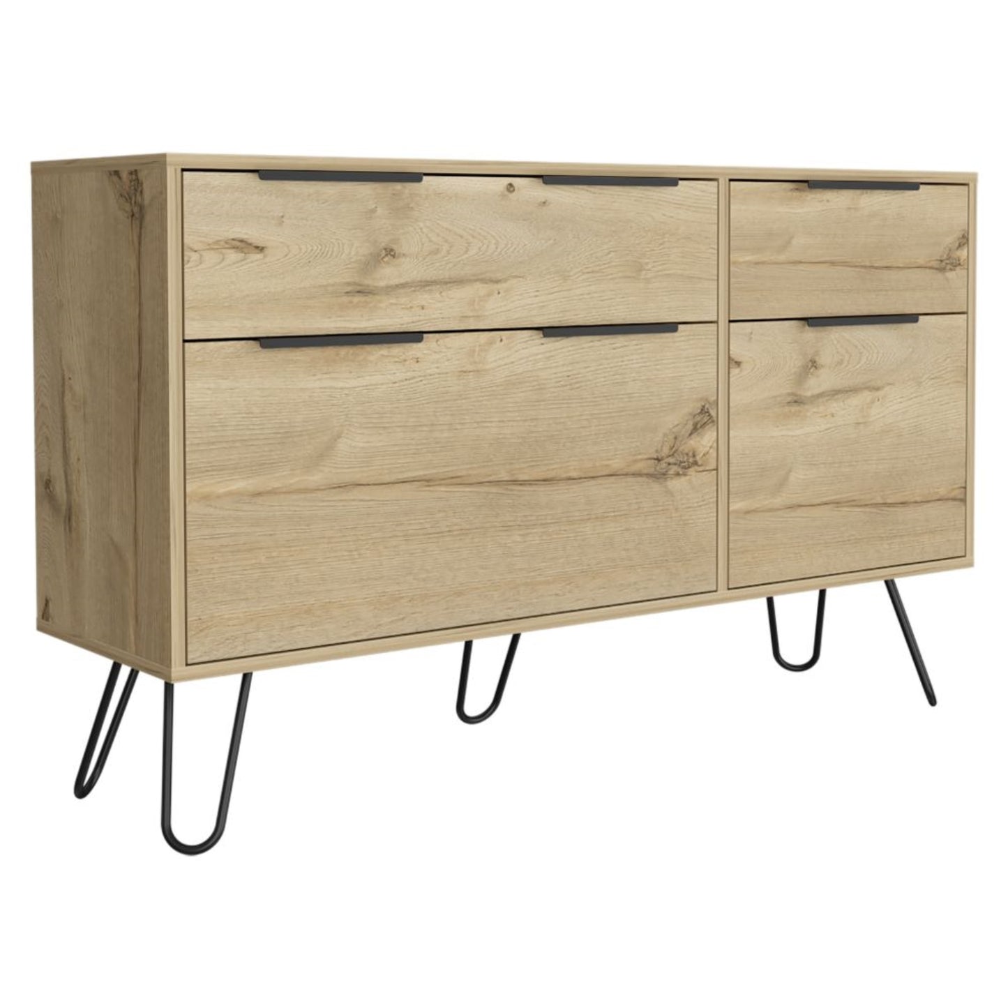 Comoda Cuatro Cajones, FM Furniture 006C, Cafe Claro