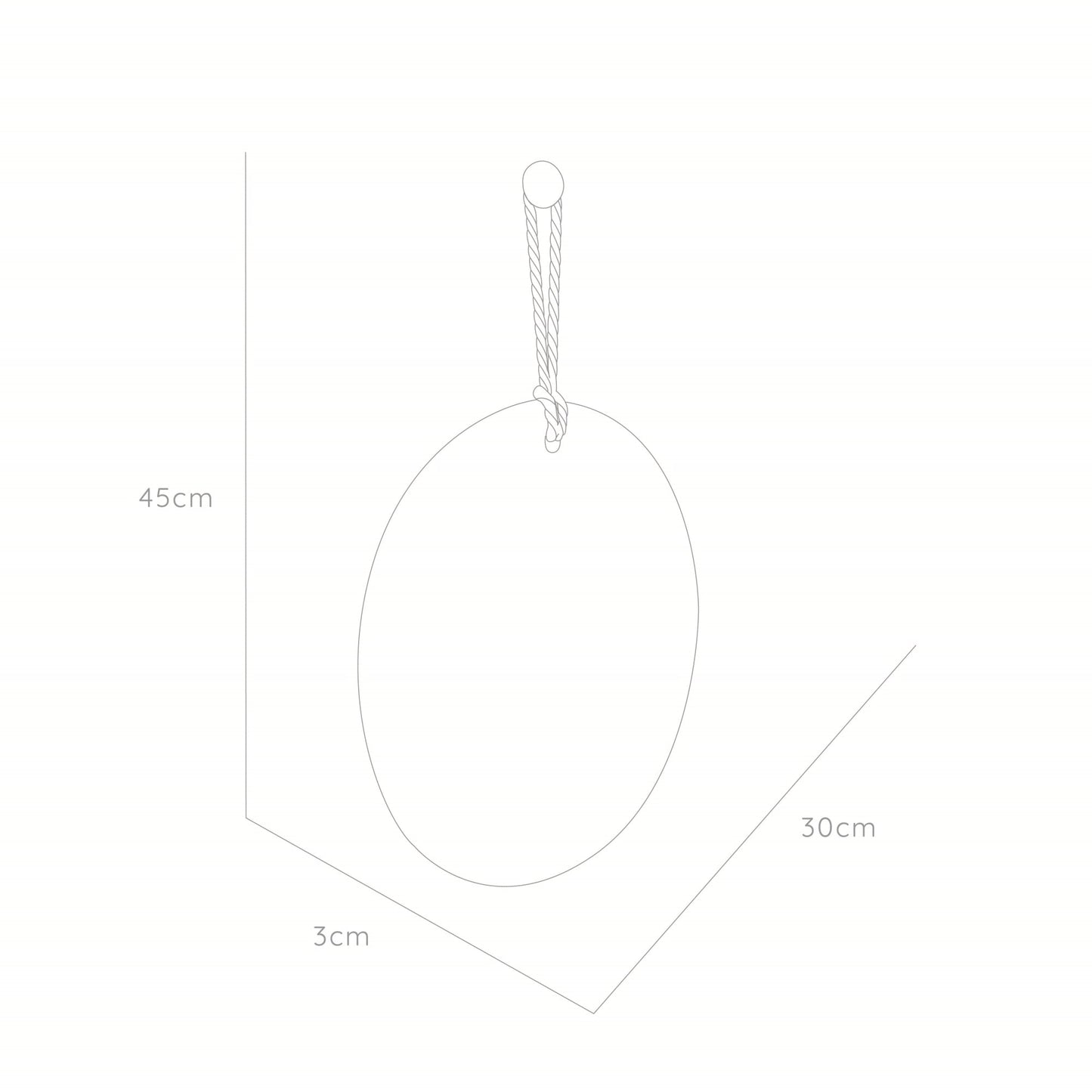 Espejo Andy Rectangular Lazo Decorativo