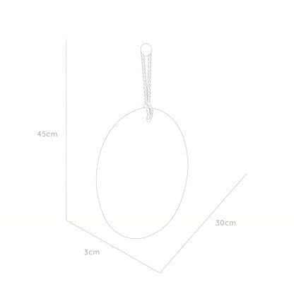 Espejo Andy Rectangular Lazo Decorativo