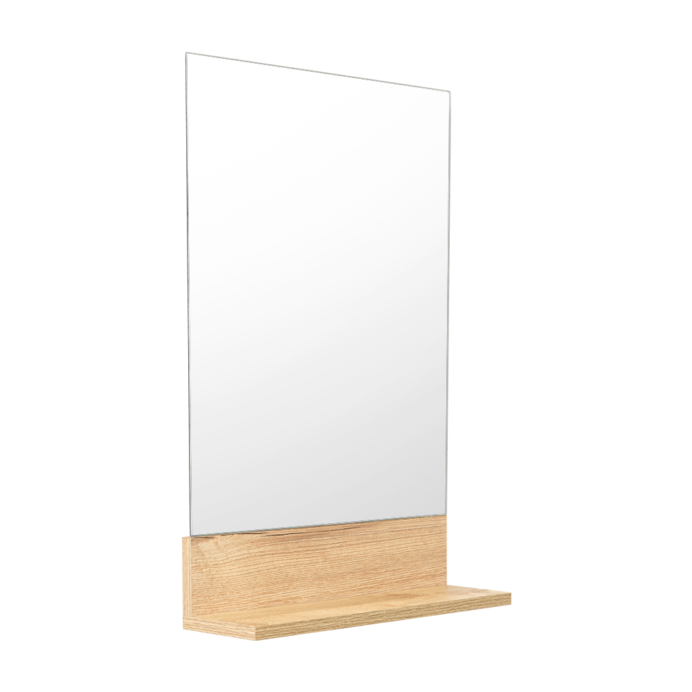 Espejo Lilo Rectangular Repisa De Madera