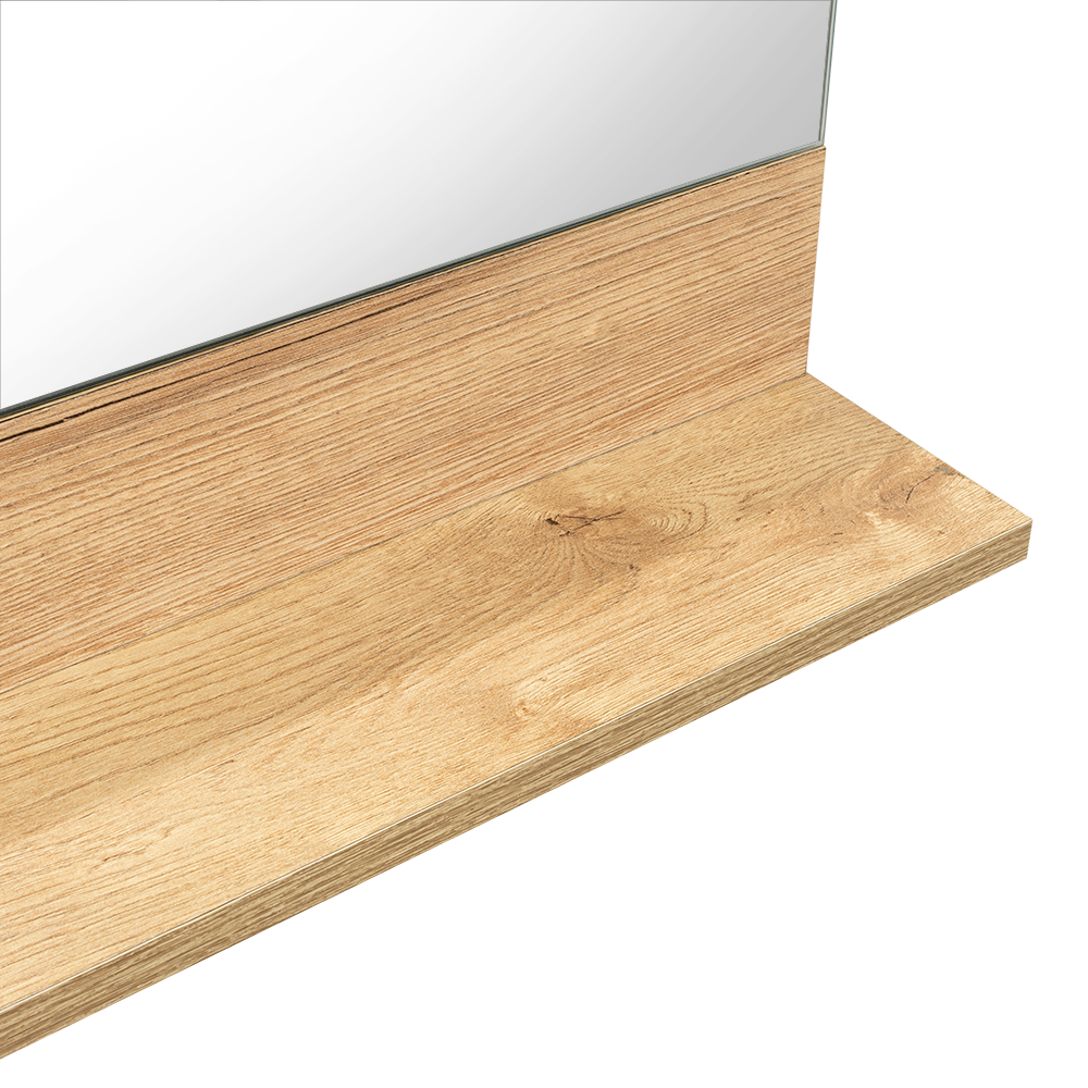 Espejo Lilo Rectangular Repisa De Madera