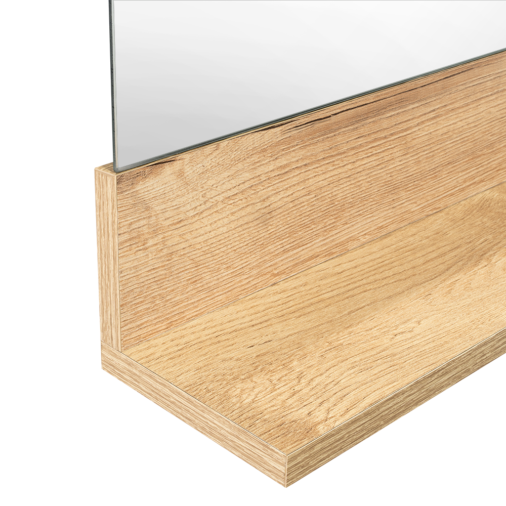 Espejo Lilo Rectangular Repisa De Madera (vista 7)