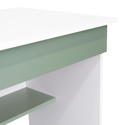 Escritorio, Ohio, Blanco y Agave, con Entrepaños y Cajon