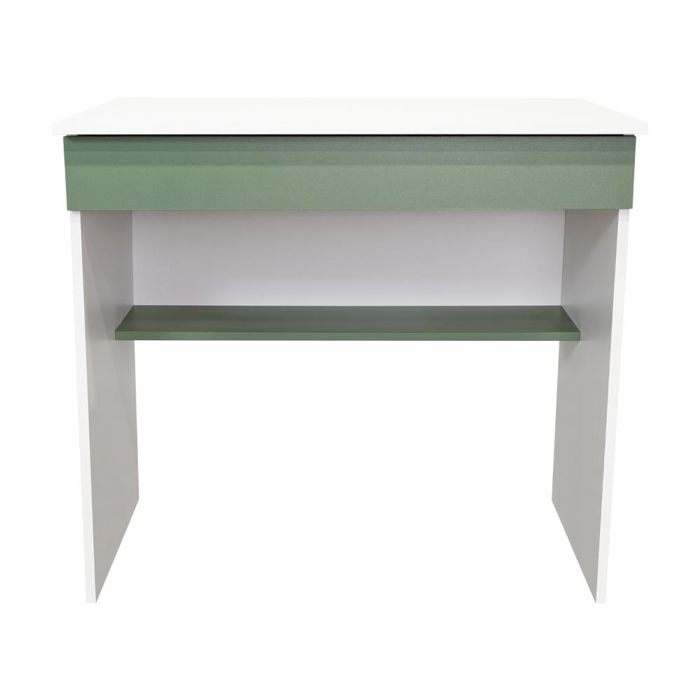 Escritorio, Ohio, Blanco y Agave, con Entrepaños y Cajon