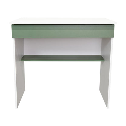 Escritorio, Ohio, Blanco y Agave, con Entrepaños y Cajon