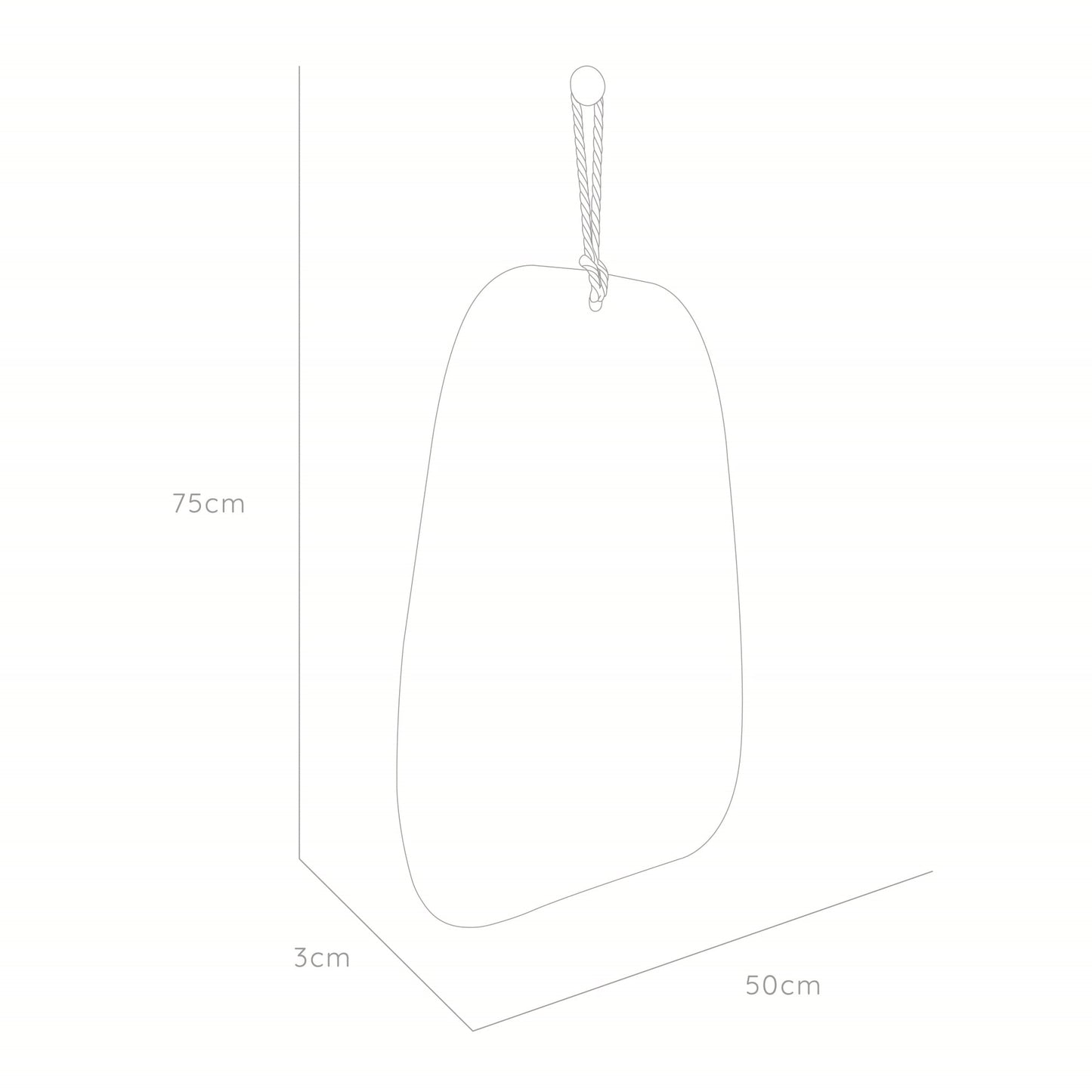 Espejo Carin Rectangular Lazo Decorativo