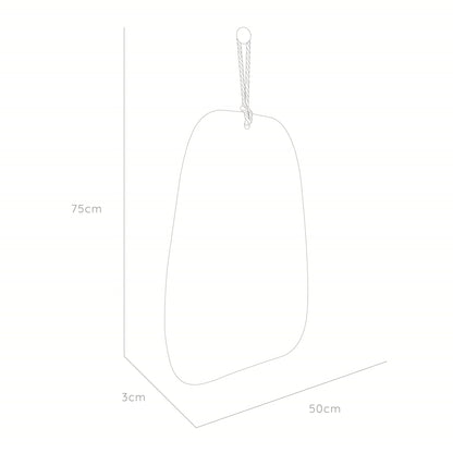 Espejo Carin Rectangular Lazo Decorativo