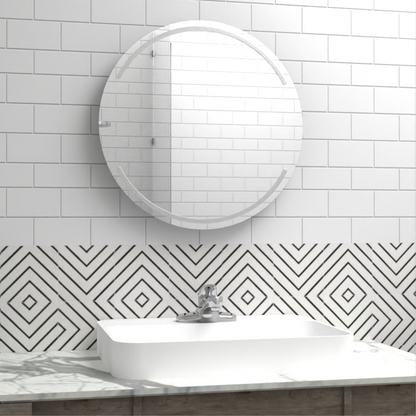 Espejo Dallas Ovalado, Sandblasting Superior