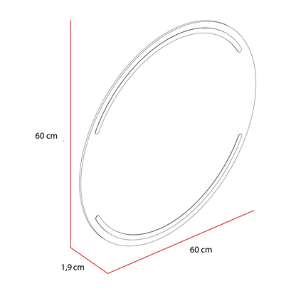 Espejo Dallas Ovalado, Sandblasting Superior