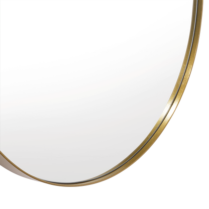 Espejo Circular D58 Marco Metalico, Dorado (vista 11)