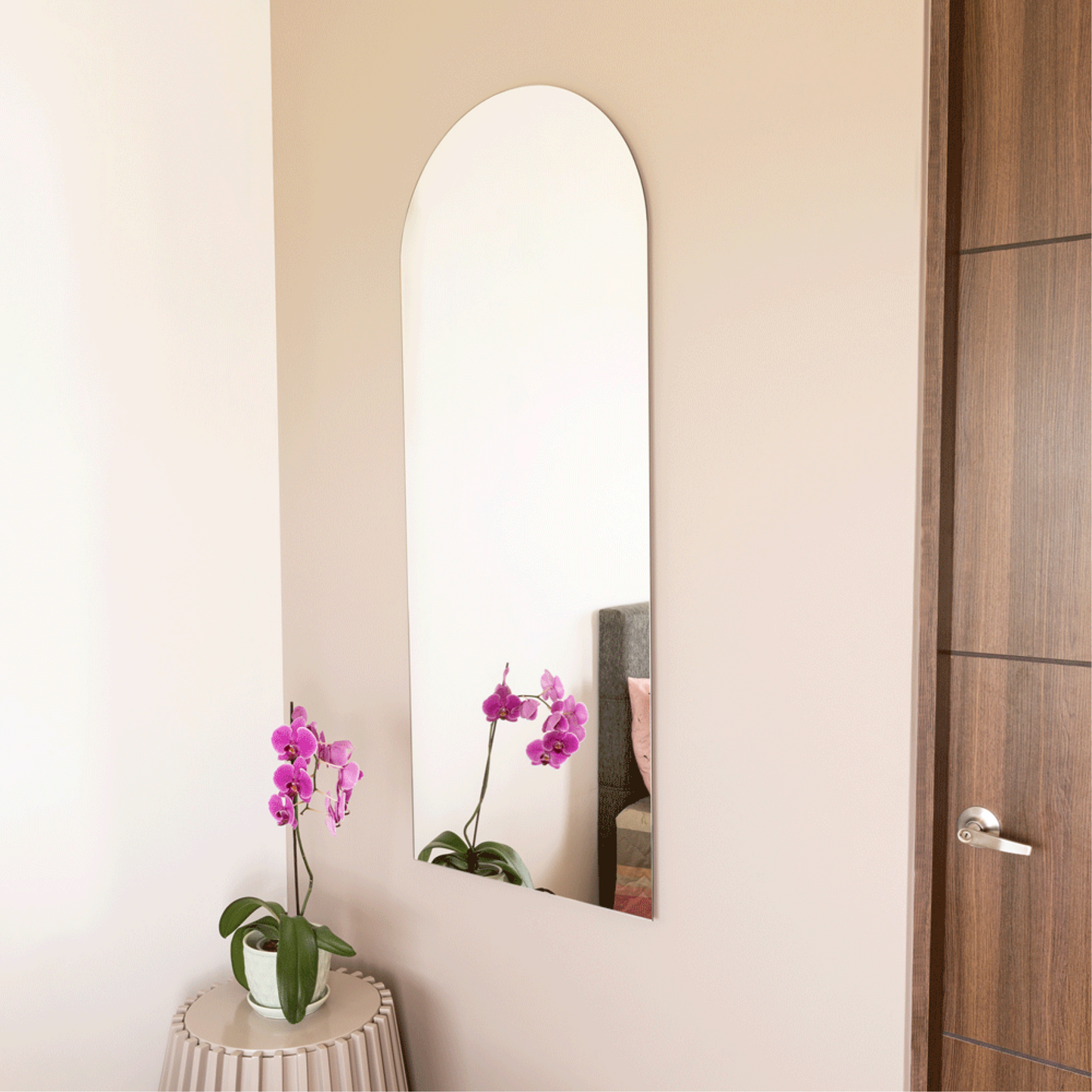 Espejo Florencia Rectangular, Superior Circular