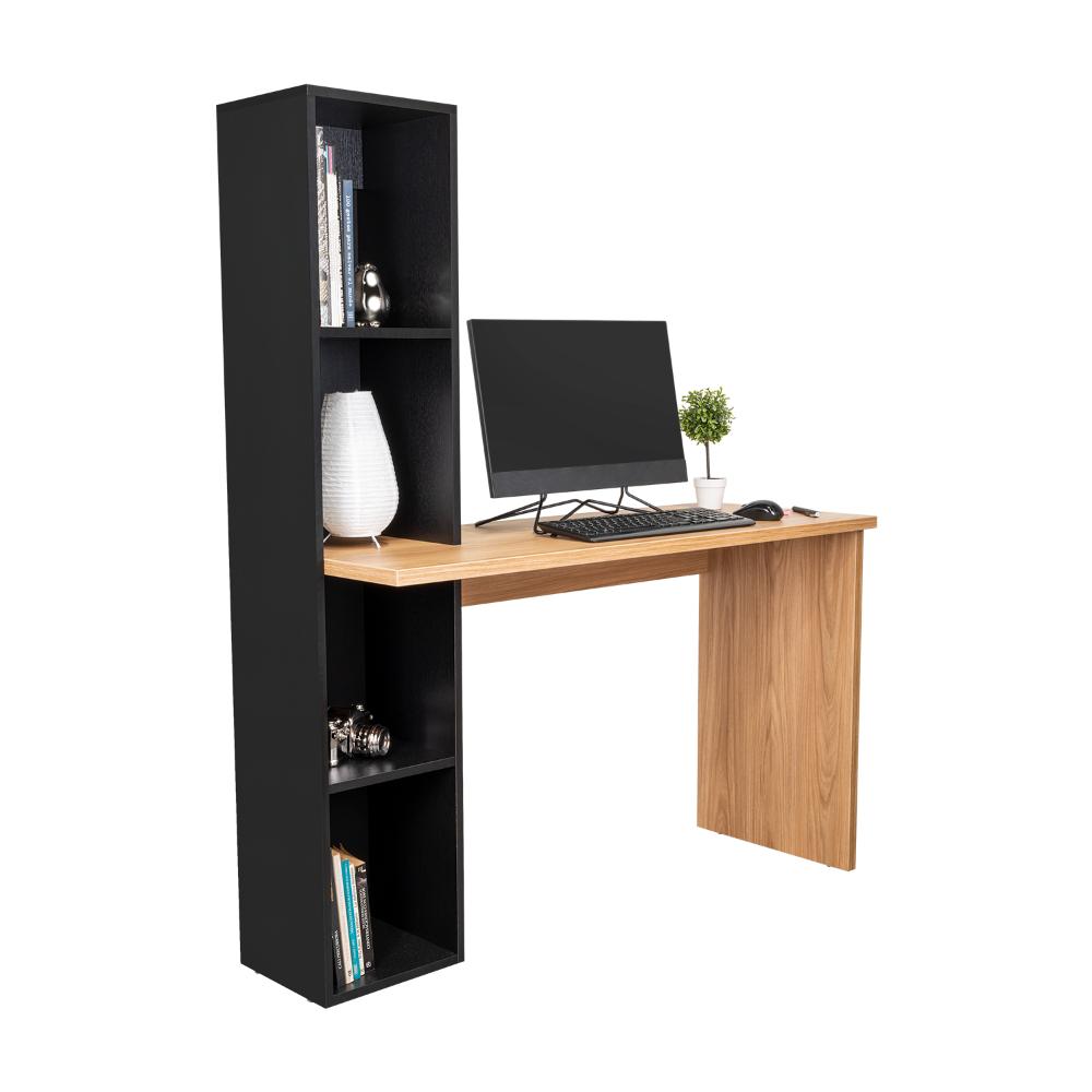 Escritorio Con Biblioteca Aston, Fresno/Wengue (vista 2)