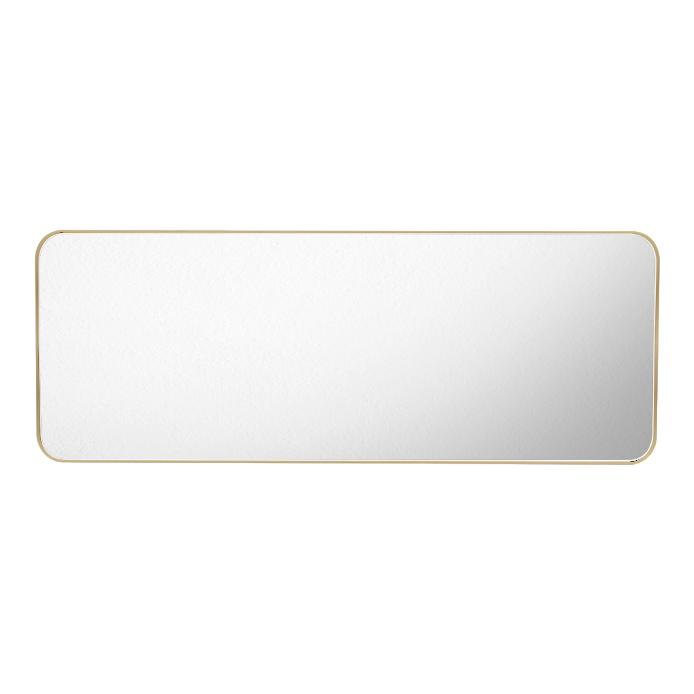 Espejo Rectangular Loky Marco Metalico Dorado