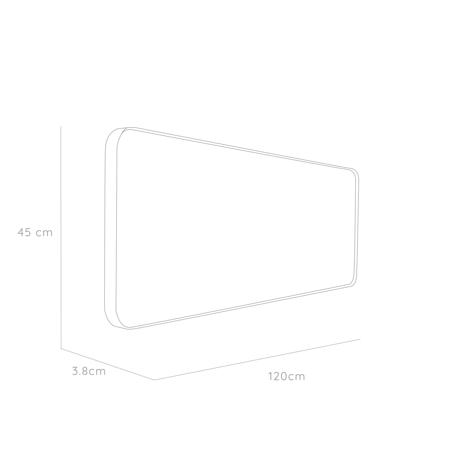 Espejo Loky Rectangular, Marco Metalico