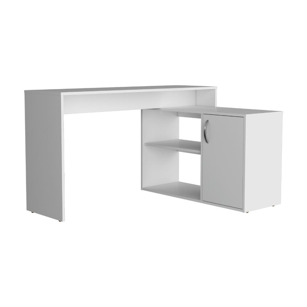 Escritorio En L Una Puerta, Blanco