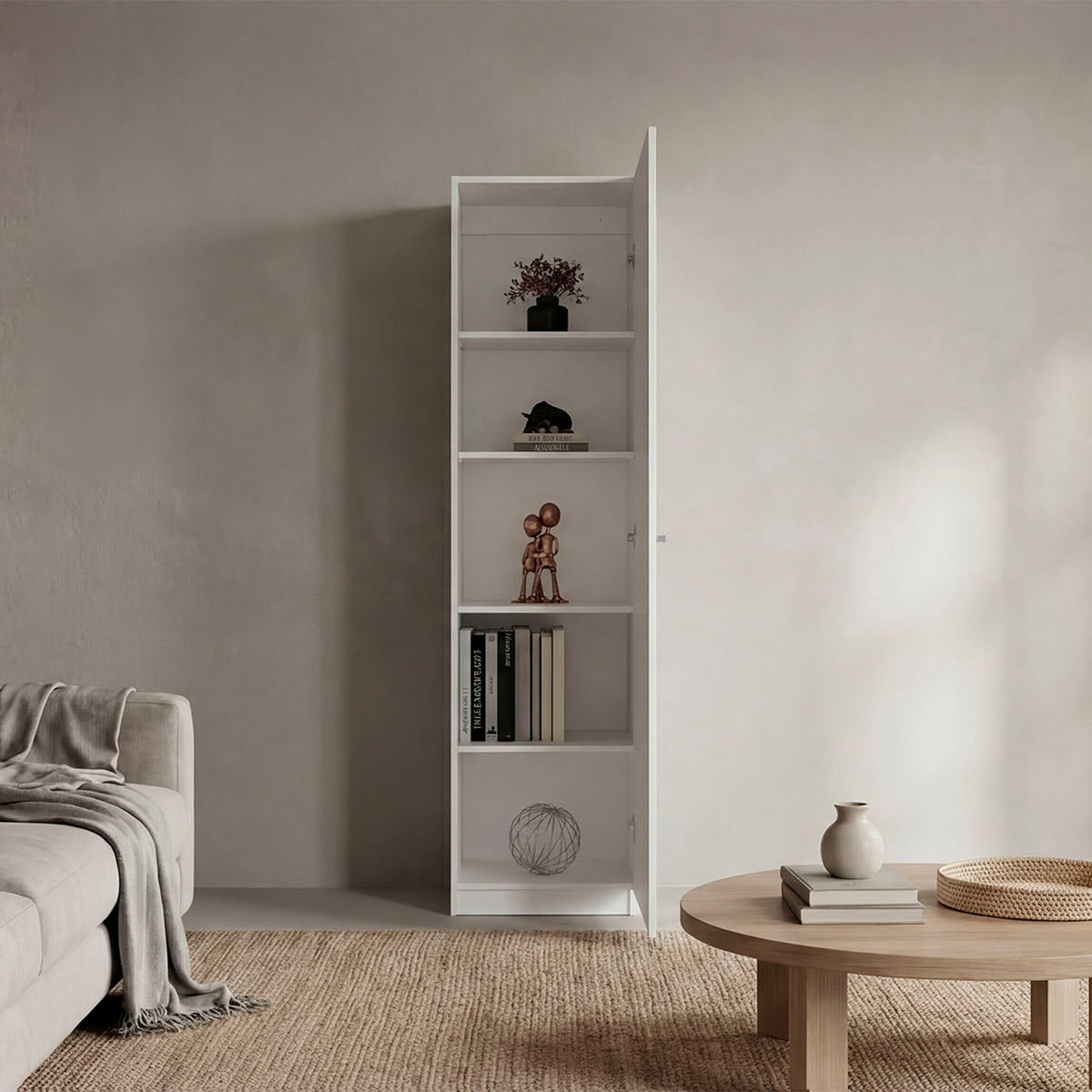 Estante E5 Home E Una Puerta, Blanco (vista 2)