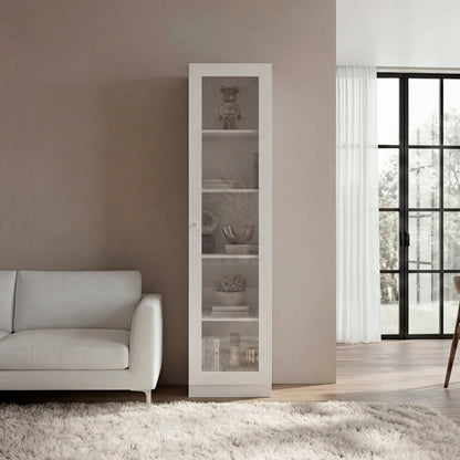 Estante Vitrina E6 Home E Una Puerta, Blanco