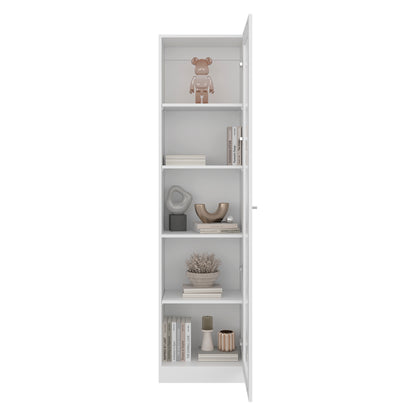 Estante Vitrina E6 Home E Una Puerta, Blanco