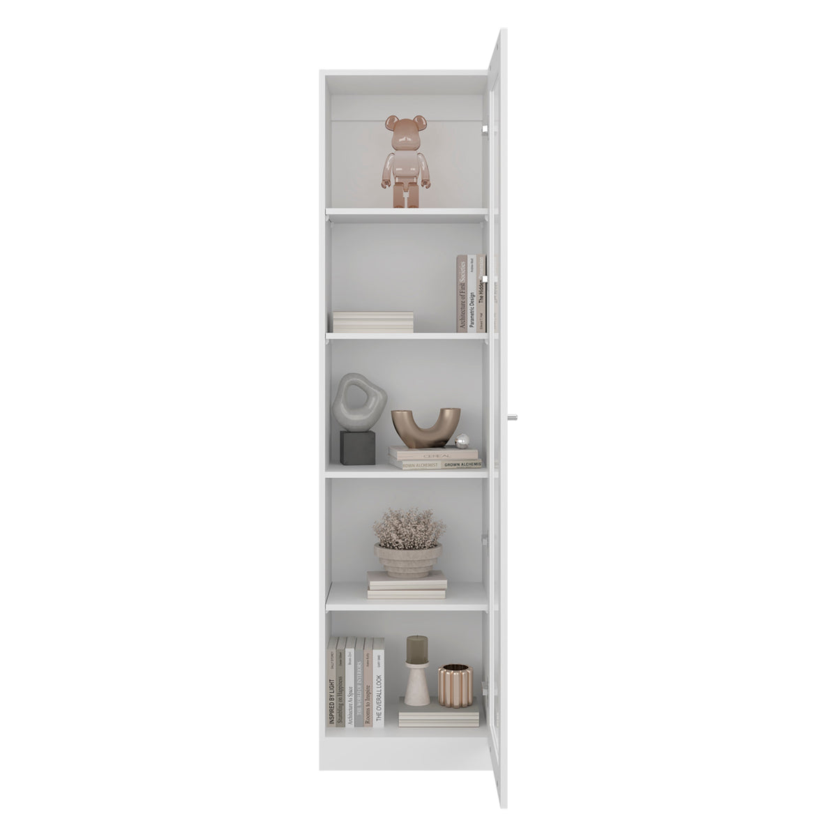 Estante Vitrina E6 Home E Una Puerta, Blanco (vista 4)
