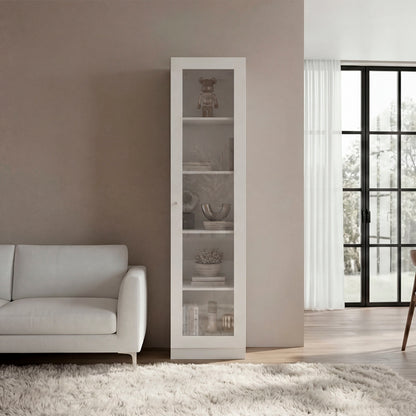 Estante Vitrina E6 Home E Una Puerta, Blanco