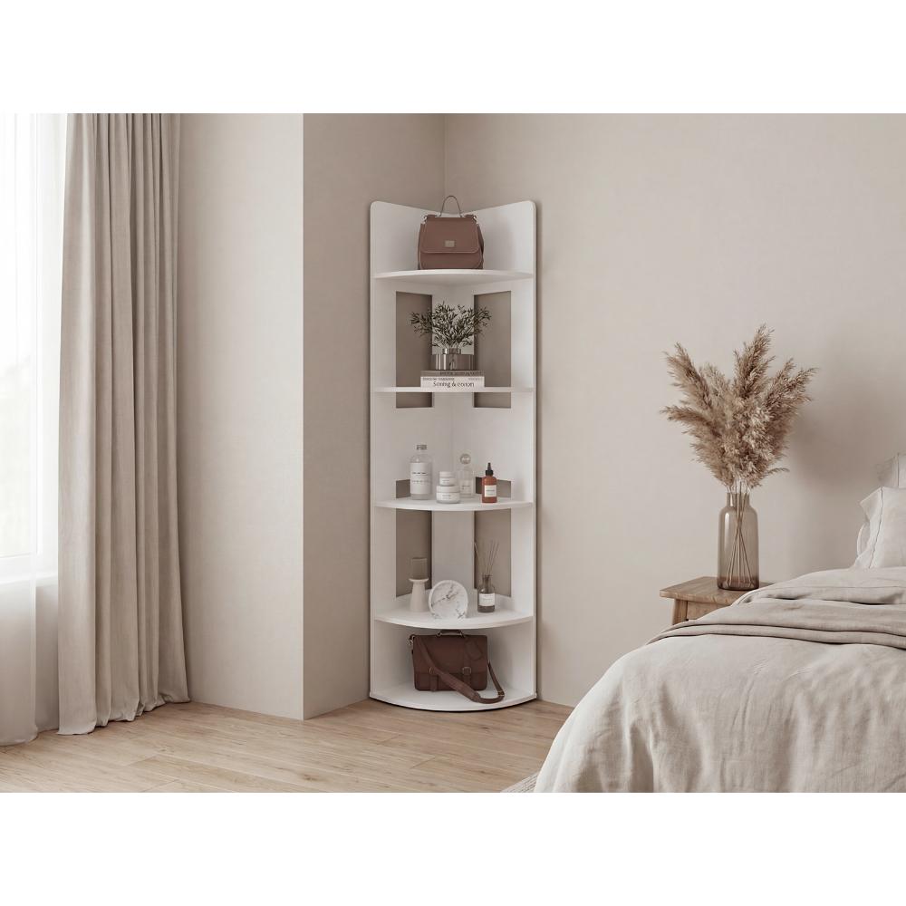 Biblioteca Esquinera Tuhome Dreams M6, Blanco