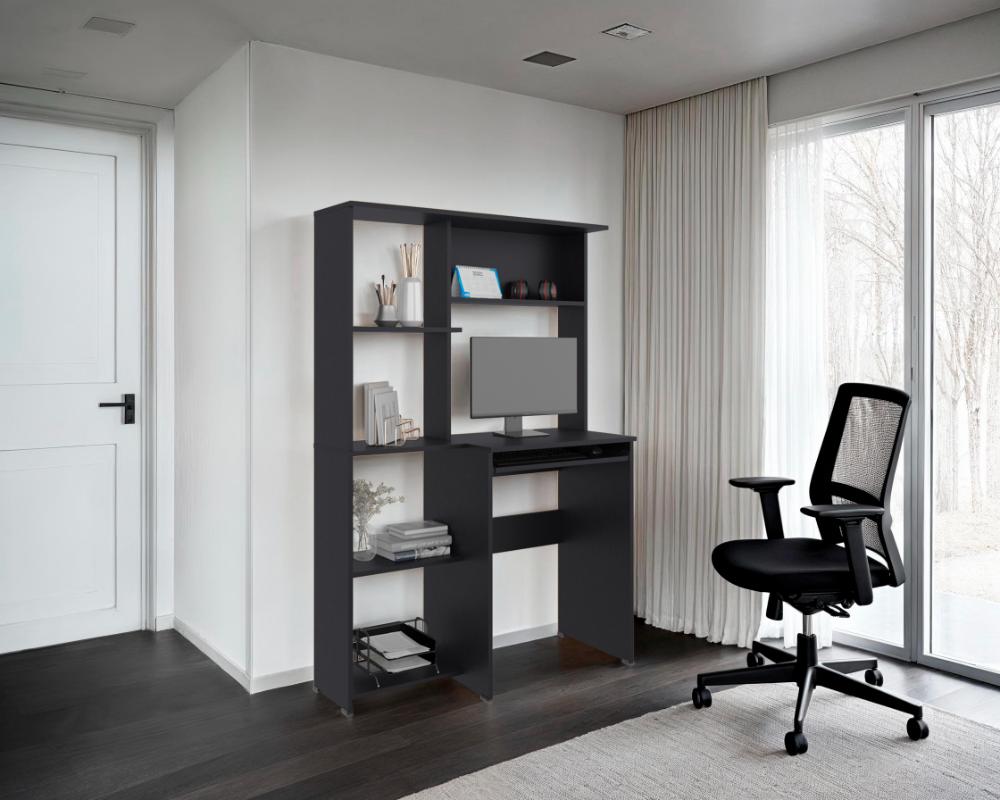 Escritorio Con Biblioteca Alden Eco, Wengue