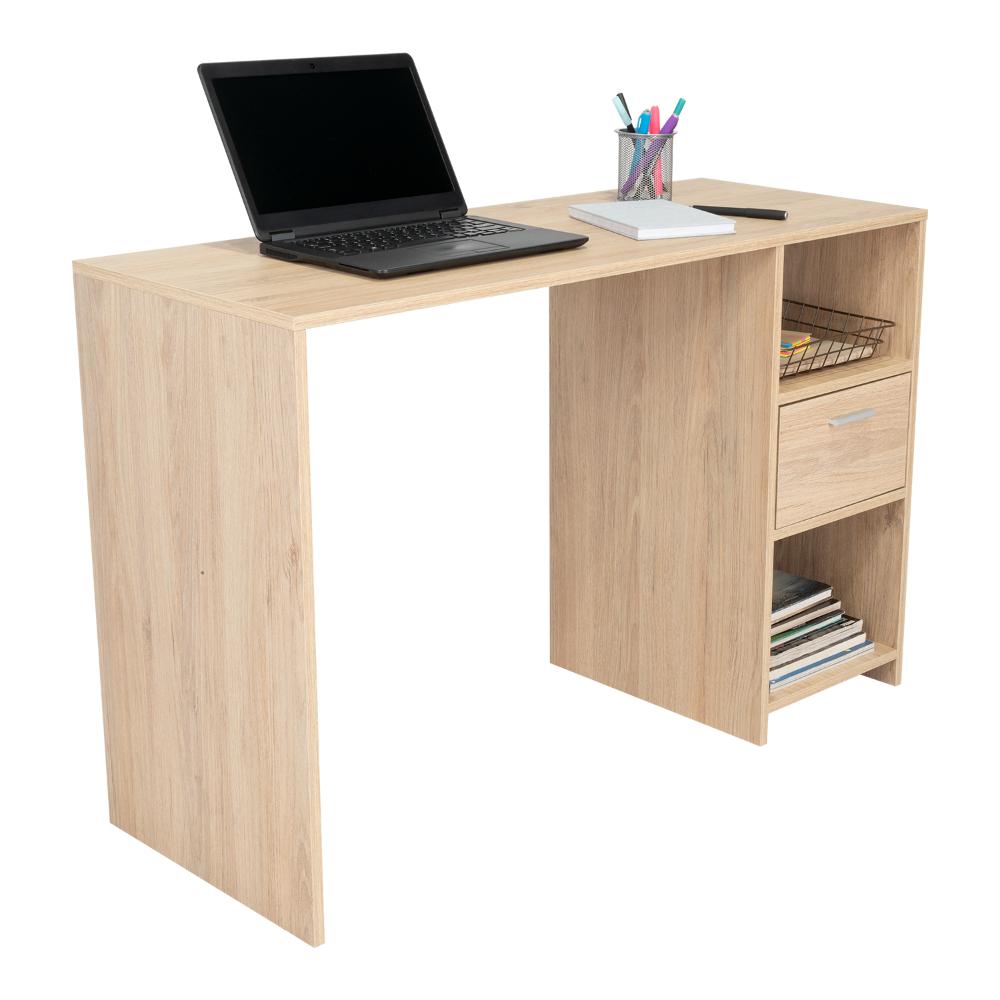 Escritorio Recto Office W-110 Un Cajon, Rovere (vista 3)