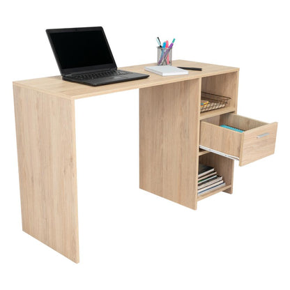 Escritorio Recto Office W-110 Un Cajon, Rovere (vista 4)