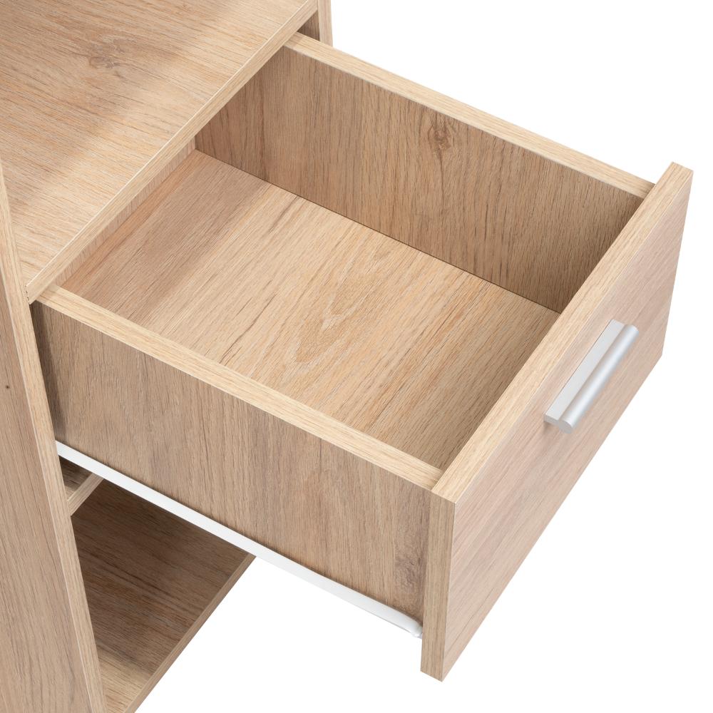 Escritorio Recto Office W-110 Un Cajon, Rovere (vista 12)