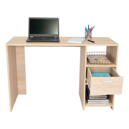 Escritorio Recto Office W-110 Un Cajon, Rovere (vista 6)