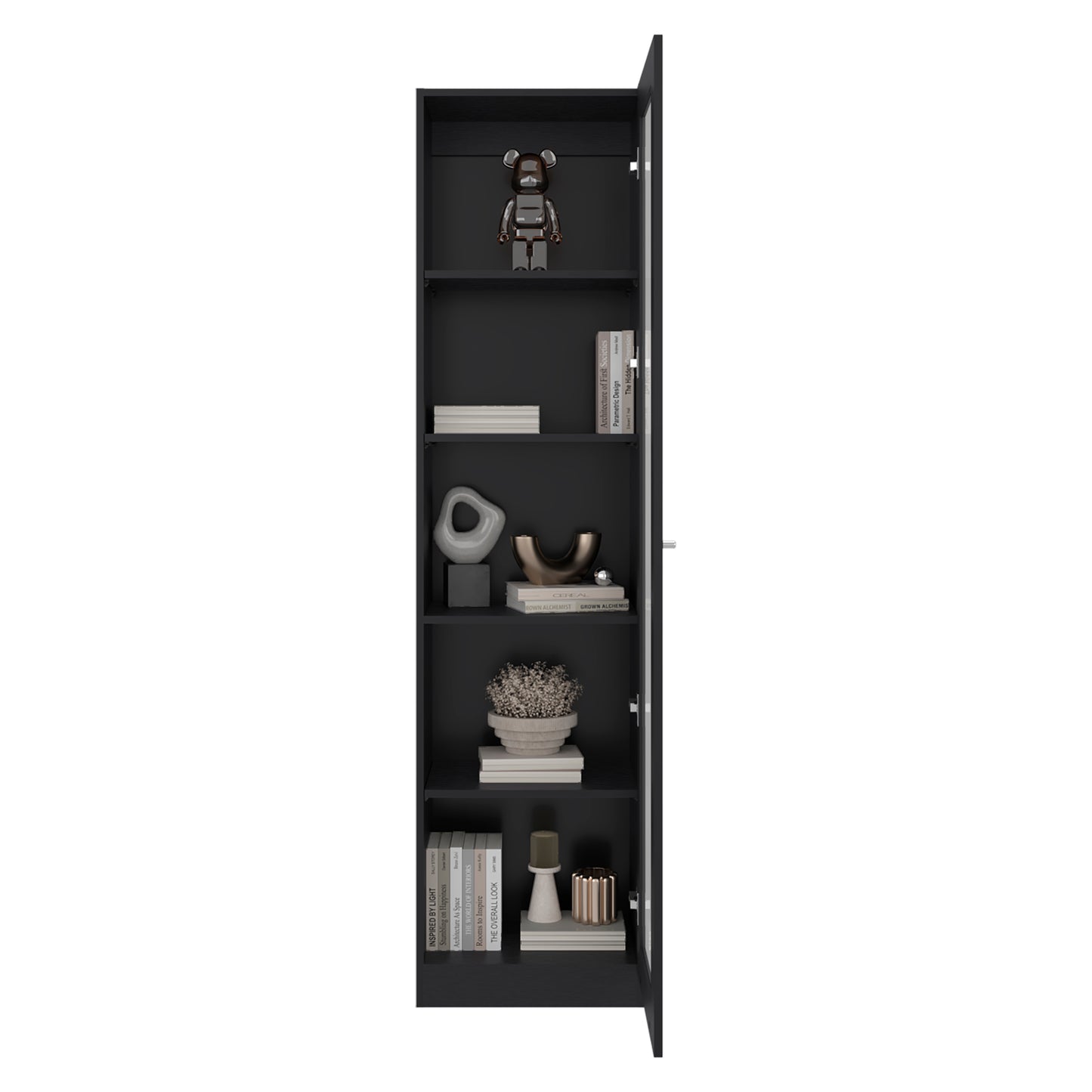 Estante Vitrina E6 Home E Una Puerta, Wengue