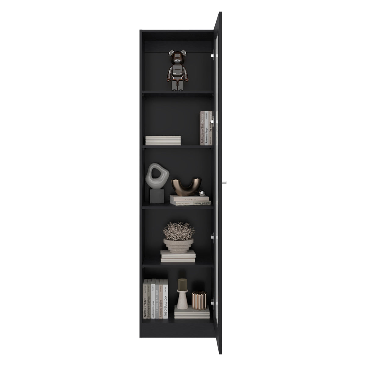 Estante Vitrina E6 Home E Una Puerta, Wengue (vista 4)