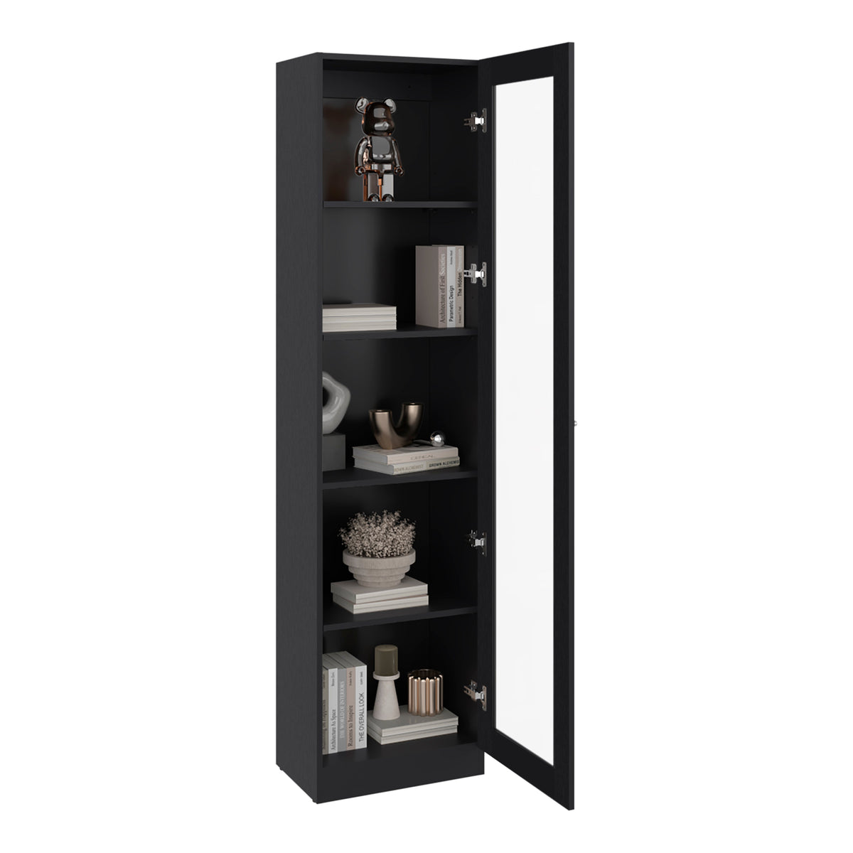 Estante Vitrina E6 Home E Una Puerta, Wengue (vista 6)