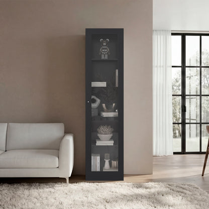 Estante Vitrina E6 Home E Una Puerta, Wengue
