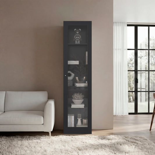 Estante Vitrina E6 Home E Una Puerta, Wengue