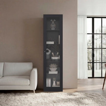 Estante Vitrina E6 Home E Una Puerta, Wengue