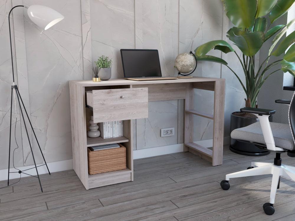 Escritorio Melamina Un Cajon, Gris