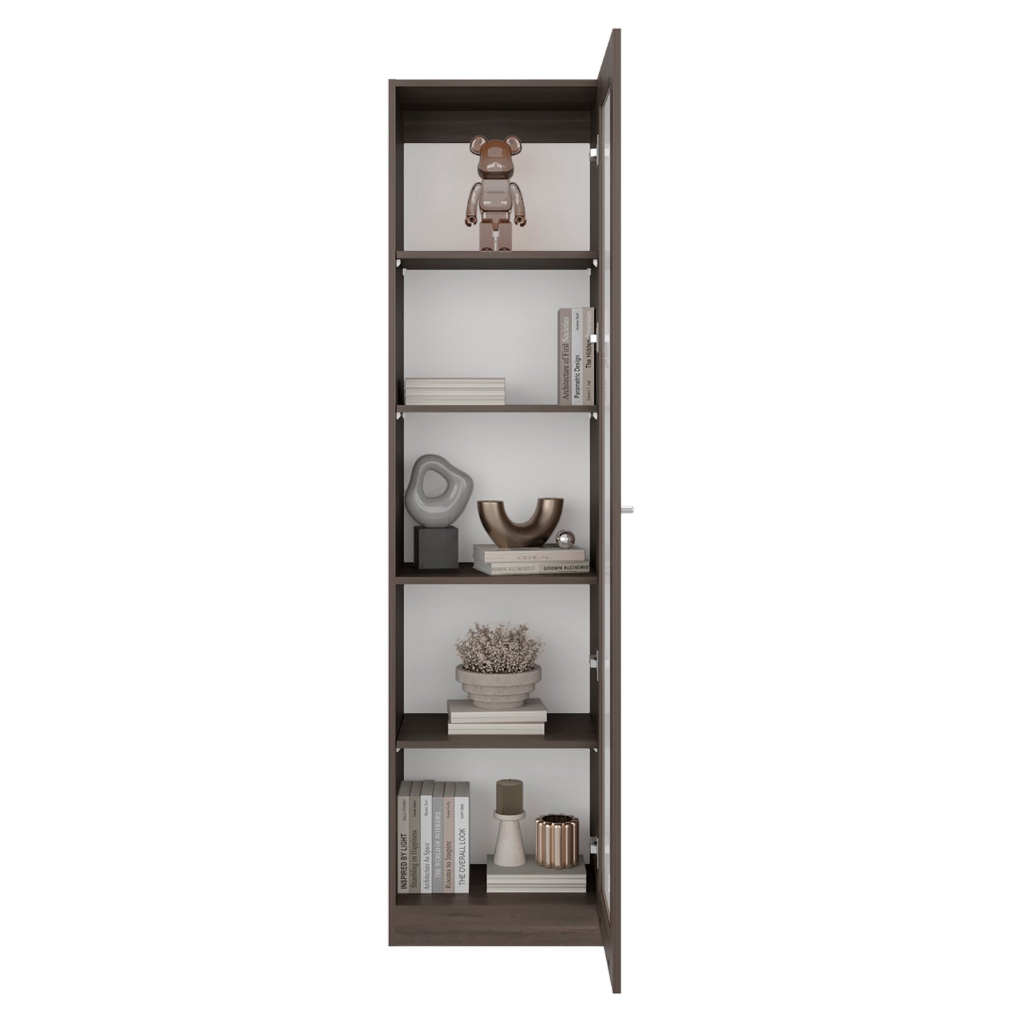 Estante Vitrina E6 Home E Una Puerta, Milan y Blanco