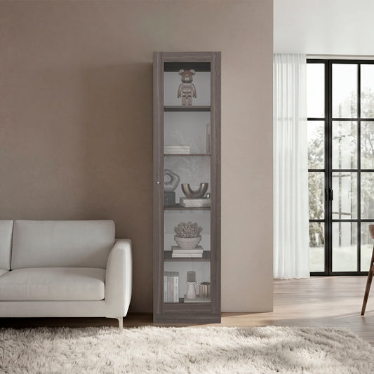 Estante Vitrina E6 Home E Una Puerta, Milan y Blanco